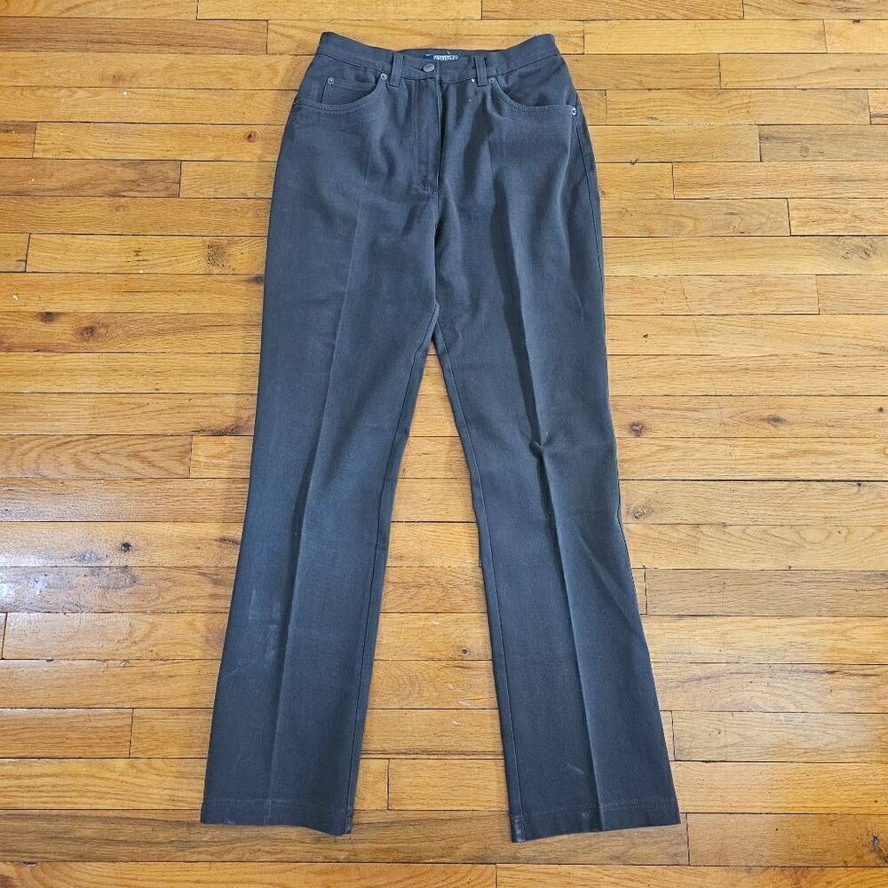 Weekend Wax Mara Gray Straight Leg Chino Trousers Size 10